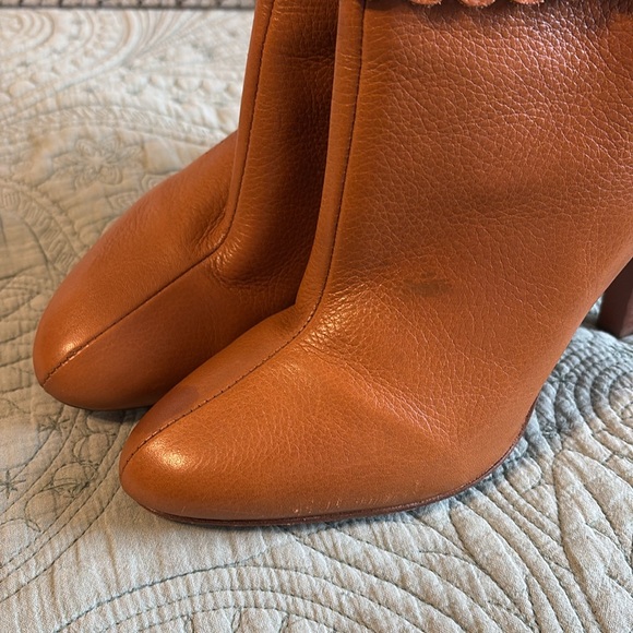 MICHAEL Michael Kors Roadie Leather Ankle Boot in Luggage Tan Women's Size 7M - Picture 7 of 17